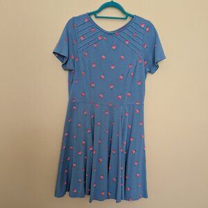 Unique Vintage GB Gwynnie Bee Hot Air Balloon fit and flare dress XL